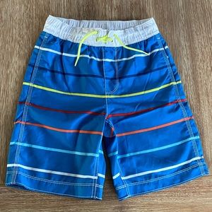 Gap Kids’ Boys’ Blue Stripe Swim Trunks Board Shorts Swim Shorts Size M (8)